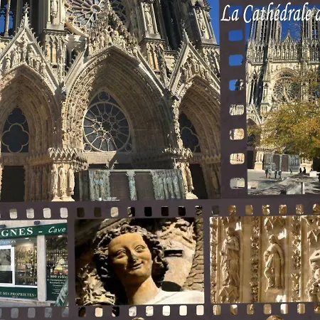 Bedinreims Elegant Bottle Quiet And Close To Center Free Parking And Wifi Free Ideal 5 A 9 Adultes * Ρενς
